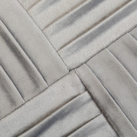 Cojín cuadrante New Cuadros terciopelo liso 50x50 - funda + relleno