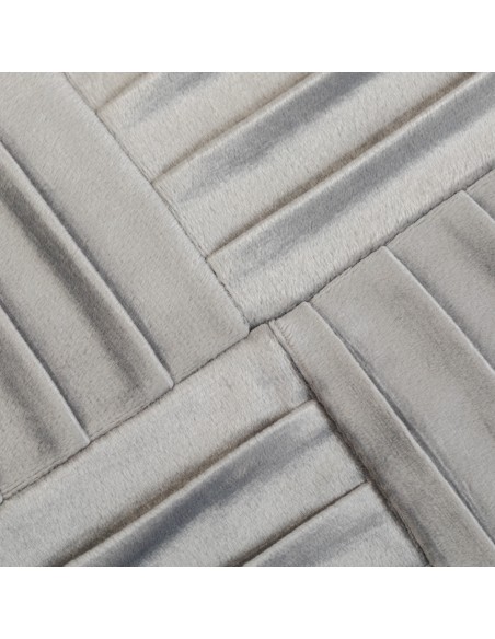 Cojín cuadrante New Cuadros terciopelo liso 50x50 - funda + relleno