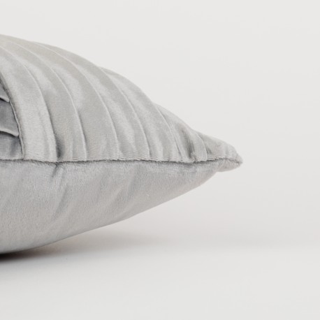 Cojín cuadrante New Cuadros terciopelo liso 50x50 - funda + relleno