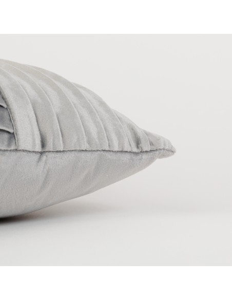 Cojín cuadrante New Cuadros terciopelo liso 50x50 - funda + relleno