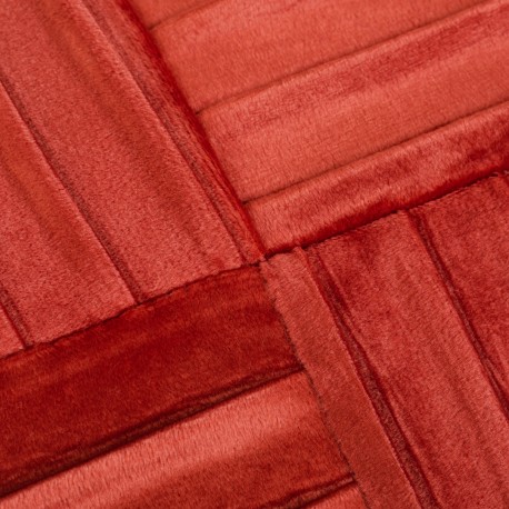 Cojín cuadrante New Cuadros terciopelo liso 50x50 - funda + relleno