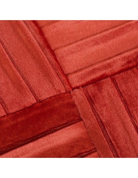 Cojín cuadrante New Cuadros terciopelo liso 50x50 - funda + relleno