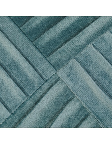 Cojín cuadrante New Cuadros terciopelo liso 50x50 - funda + relleno