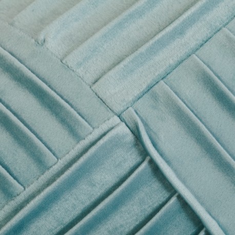 Cojín cuadrante New Cuadros terciopelo liso 50x50 - funda + relleno