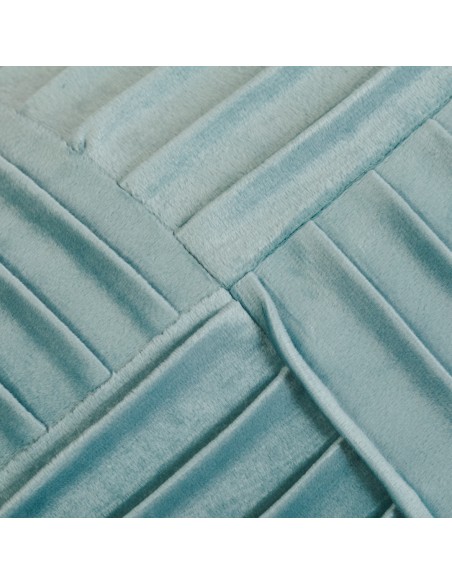 Cojín cuadrante New Cuadros terciopelo liso 50x50 - funda + relleno