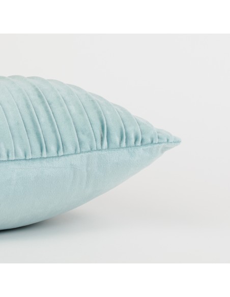 Cojín cuadrante New Cuadros terciopelo liso 50x50 - funda + relleno