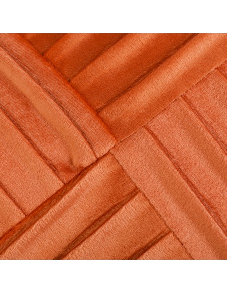 Cojín cuadrante New Cuadros terciopelo liso 50x50 - funda + relleno