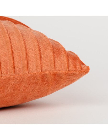 Cojín cuadrante New Cuadros terciopelo liso 50x50 - funda + relleno