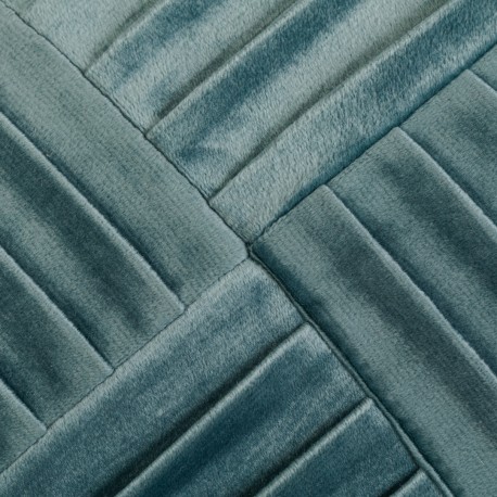 Cojín cuadrante New Cuadros terciopelo liso 50x50 - funda + relleno