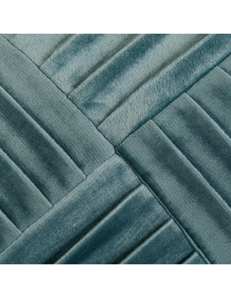 Cojín cuadrante New Cuadros terciopelo liso 50x50 - funda + relleno