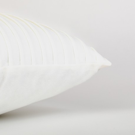 Cojín rectangular 30x50 New Cuadros terciopelo liso - funda + relleno