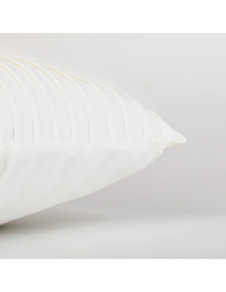 Cojín rectangular 30x50 New Cuadros terciopelo liso - funda + relleno