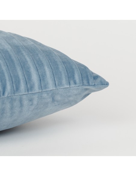 Cojín rectangular 30x50 New Cuadros terciopelo liso - funda + relleno