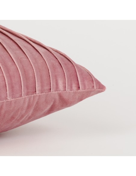 Cojín rectangular 30x50 New Cuadros terciopelo liso - funda + relleno