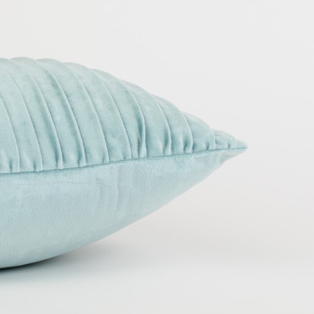 Cojín rectangular 30x50 New Cuadros terciopelo liso - funda + relleno