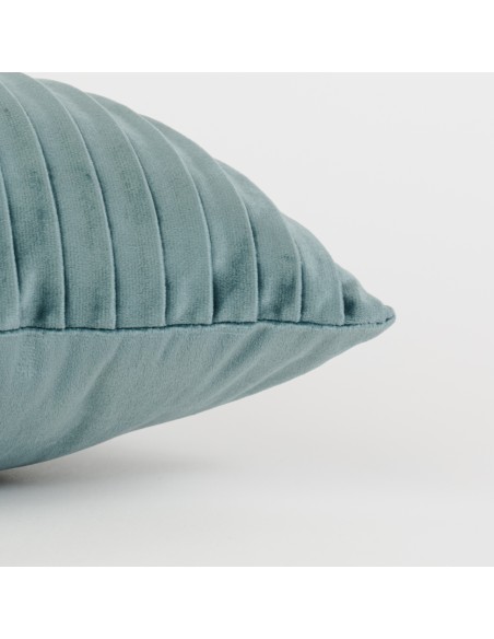 Cojín rectangular 30x50 New Cuadros terciopelo liso - funda + relleno