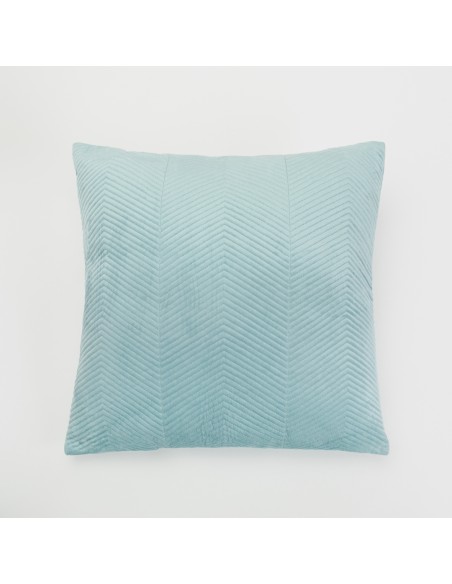 Cojín cuadrante New Hungria terciopelo liso 50x50 - funda + relleno