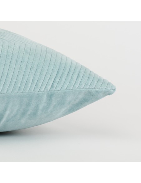 Cojín cuadrante New Hungria terciopelo liso 50x50 - funda + relleno