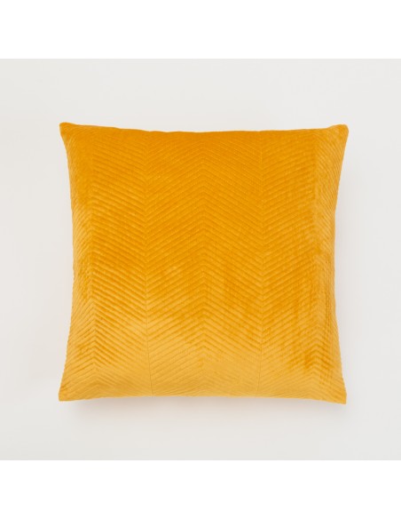 Cojín cuadrante New Hungria terciopelo liso 50x50 - funda + relleno