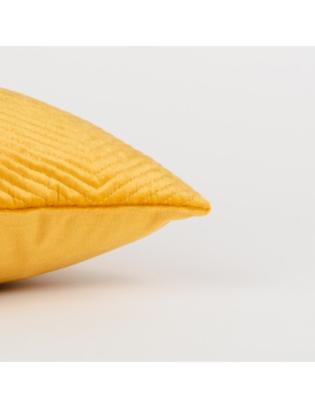 Cojín cuadrante New Hungria terciopelo liso 50x50 - funda + relleno