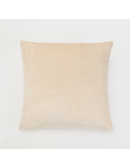 Cojín cuadrante New Hungria terciopelo liso 50x50 - funda + relleno