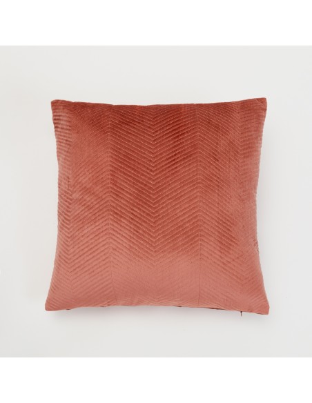 Cojín cuadrante New Hungria terciopelo liso 50x50 - funda + relleno