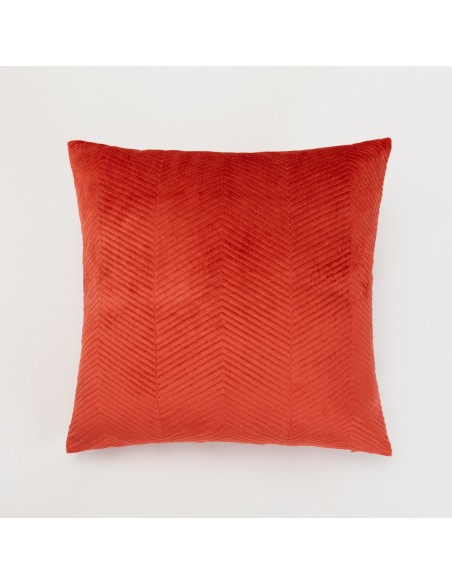 Cojín cuadrante New Hungria terciopelo liso 50x50 - funda + relleno