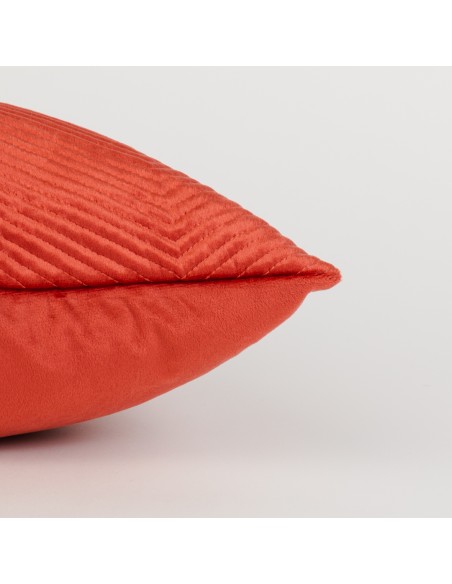 Cojín cuadrante New Hungria terciopelo liso 50x50 - funda + relleno