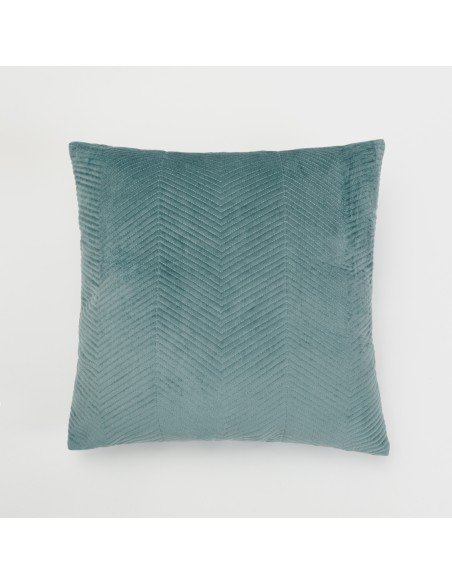 Cojín cuadrante New Hungria terciopelo liso 50x50 - funda + relleno