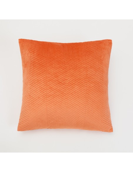 Cojín cuadrante New Hungria terciopelo liso 50x50 - funda + relleno