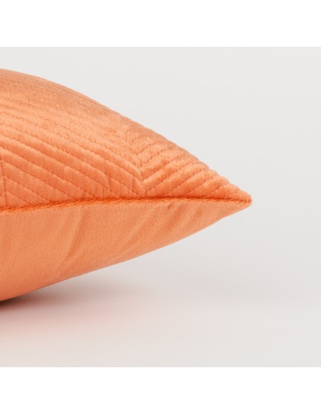 Cojín cuadrante New Hungria terciopelo liso 50x50 - funda + relleno