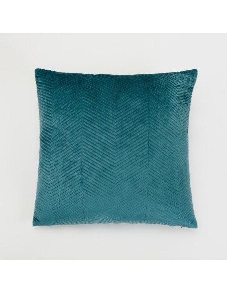 Cojín cuadrante New Hungria terciopelo liso 50x50 - funda + relleno