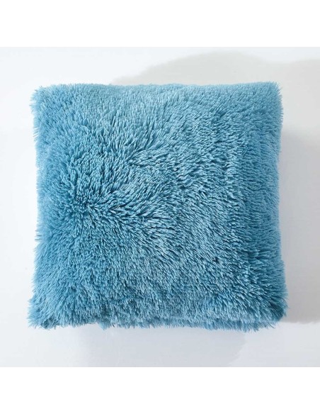 Cojín de pelo Chin liso 45x45 - funda + relleno