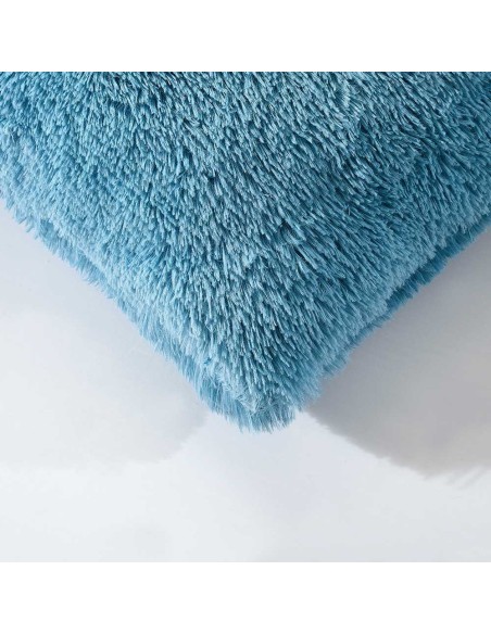 Cojín de pelo Chin liso 45x45 - funda + relleno