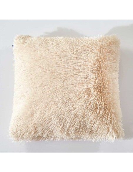 Cojín de pelo Chin liso 45x45 - funda + relleno