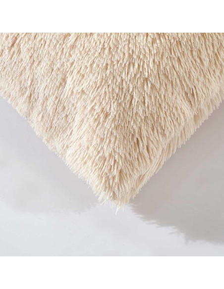 Cojín de pelo Chin liso 45x45 - funda + relleno