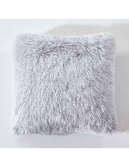 Cojín de pelo Chin liso 45x45 - funda + relleno