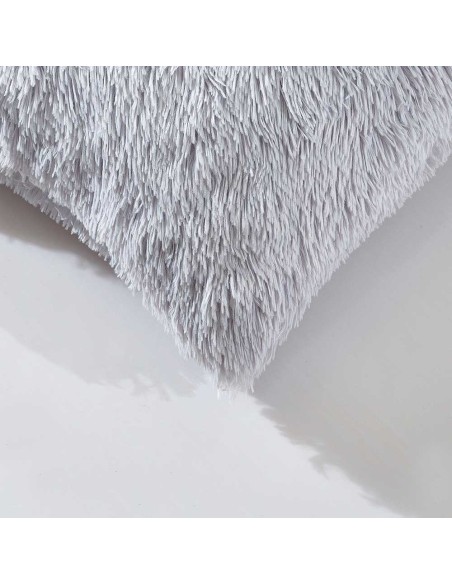 Cojín de pelo Chin liso 45x45 - funda + relleno