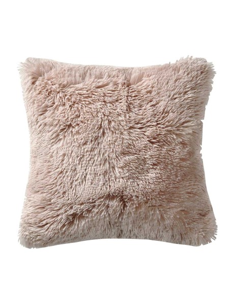 Cojín de pelo Chin liso 45x45 - funda + relleno