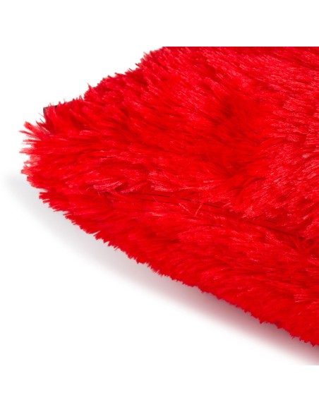 Cojín de pelo Chin liso 45x45 - funda + relleno