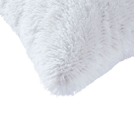 Cojín de pelo Chin liso 45x45 - funda + relleno