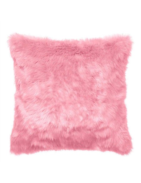 Cojín de pelo Chin liso 45x45 - funda + relleno