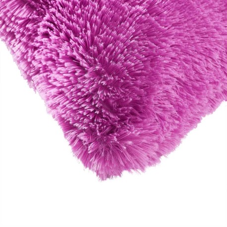 Cojín de pelo Chin liso 45x45 - funda + relleno