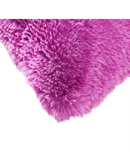 Cojín de pelo Chin liso 45x45 - funda + relleno