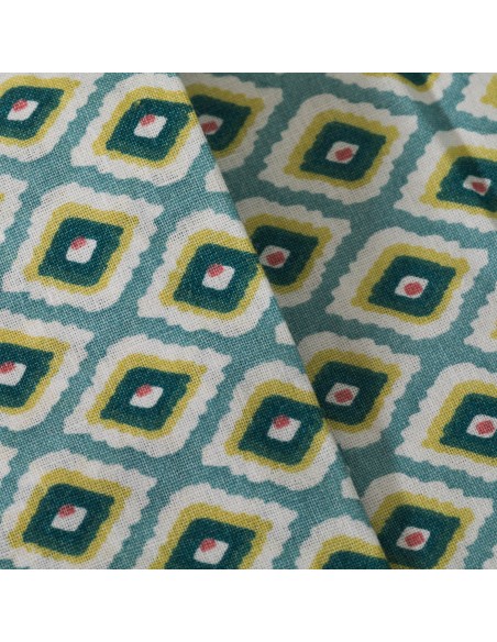 Juego de sábanas algodón Brunette azul