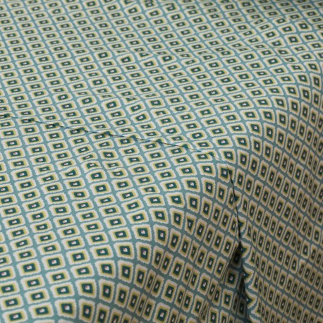 Juego de sábanas algodón Brunette azul