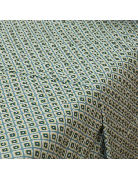 Juego de sábanas algodón Brunette azul