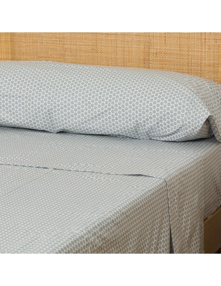 Juego de sábanas algodón Dune indigo