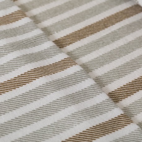 Juego de sábanas franela Raya Guti gris