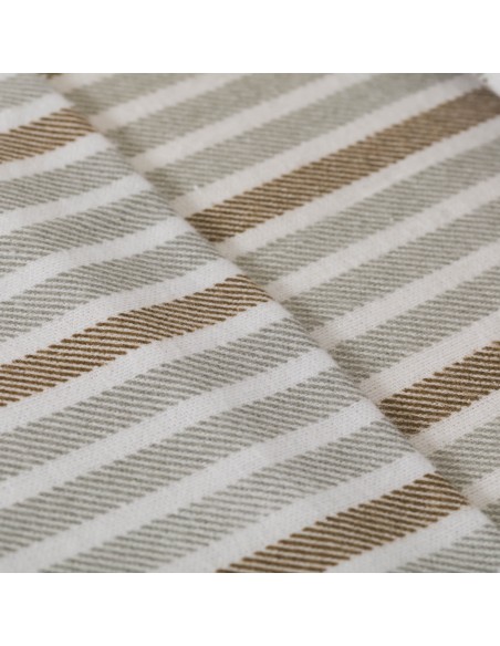 Juego de sábanas franela Raya Guti gris